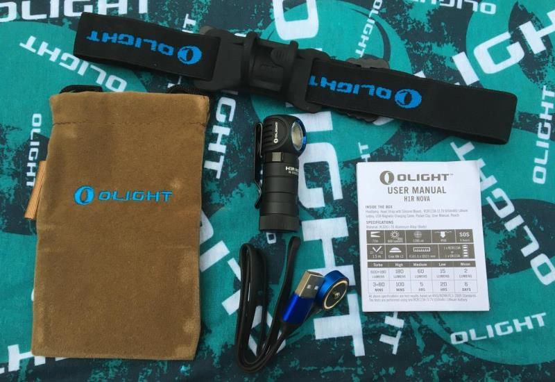 Налобный Г-образный фонарь Olight H1R Nova